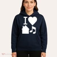 I Love House Music DJ Hoodie thumb 5