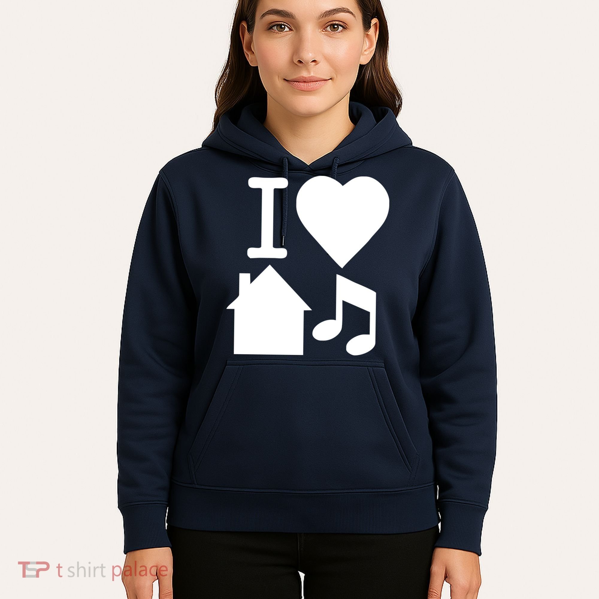 I Love House Music DJ Hoodie