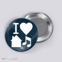I Love House Music DJ Button thumb 0