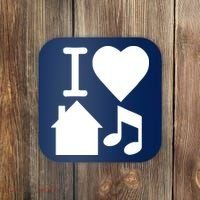 I Love House Music DJ Coaster thumb 0