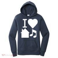 I Love House Music DJ Women's Hoodie thumb 0