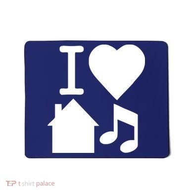 I Love House Music DJ Mousepad