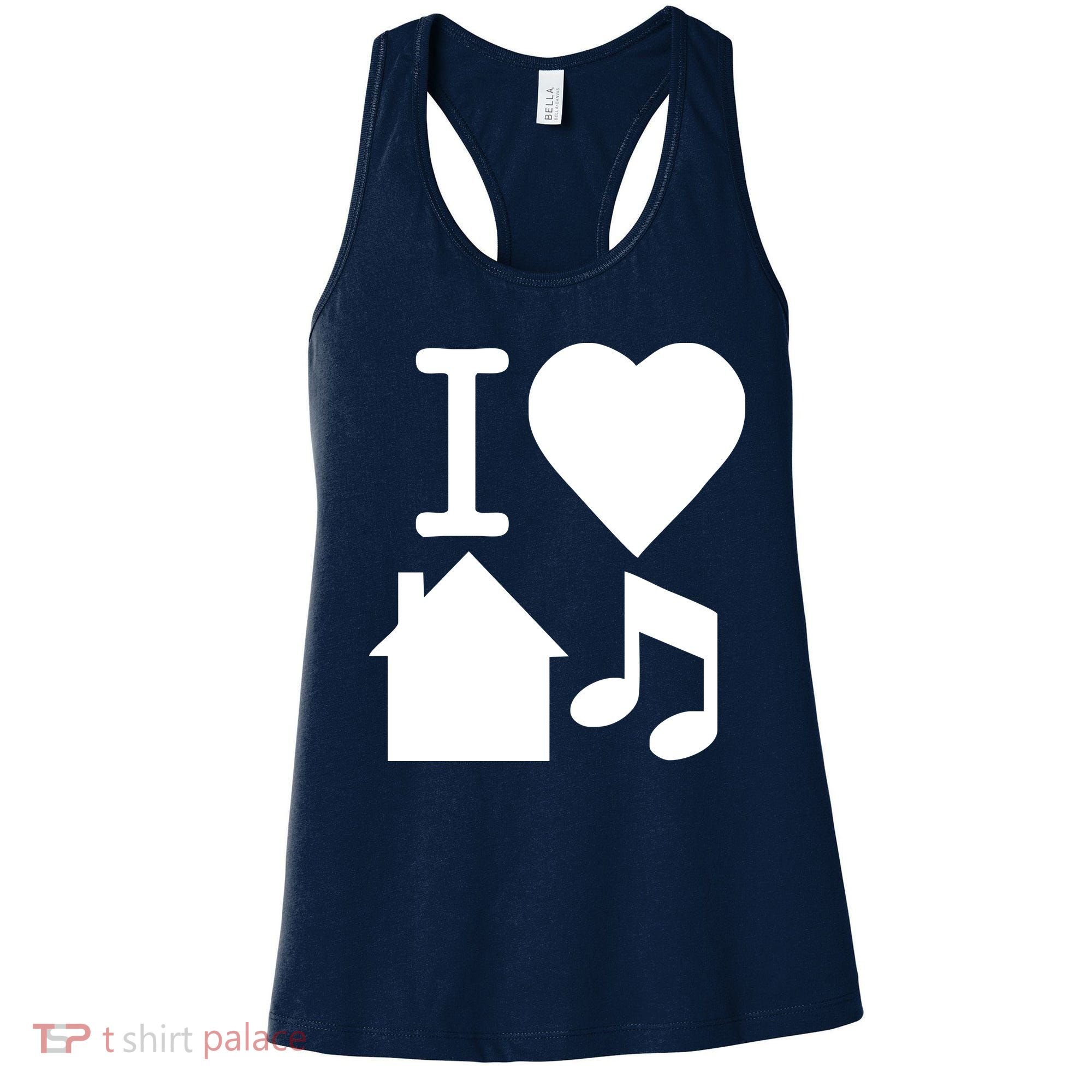 I Love House Music DJ Women's Tank Top