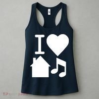 I Love House Music DJ Women's Tank Top thumb 3