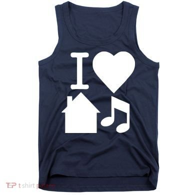 I Love House Music DJ Tank Top