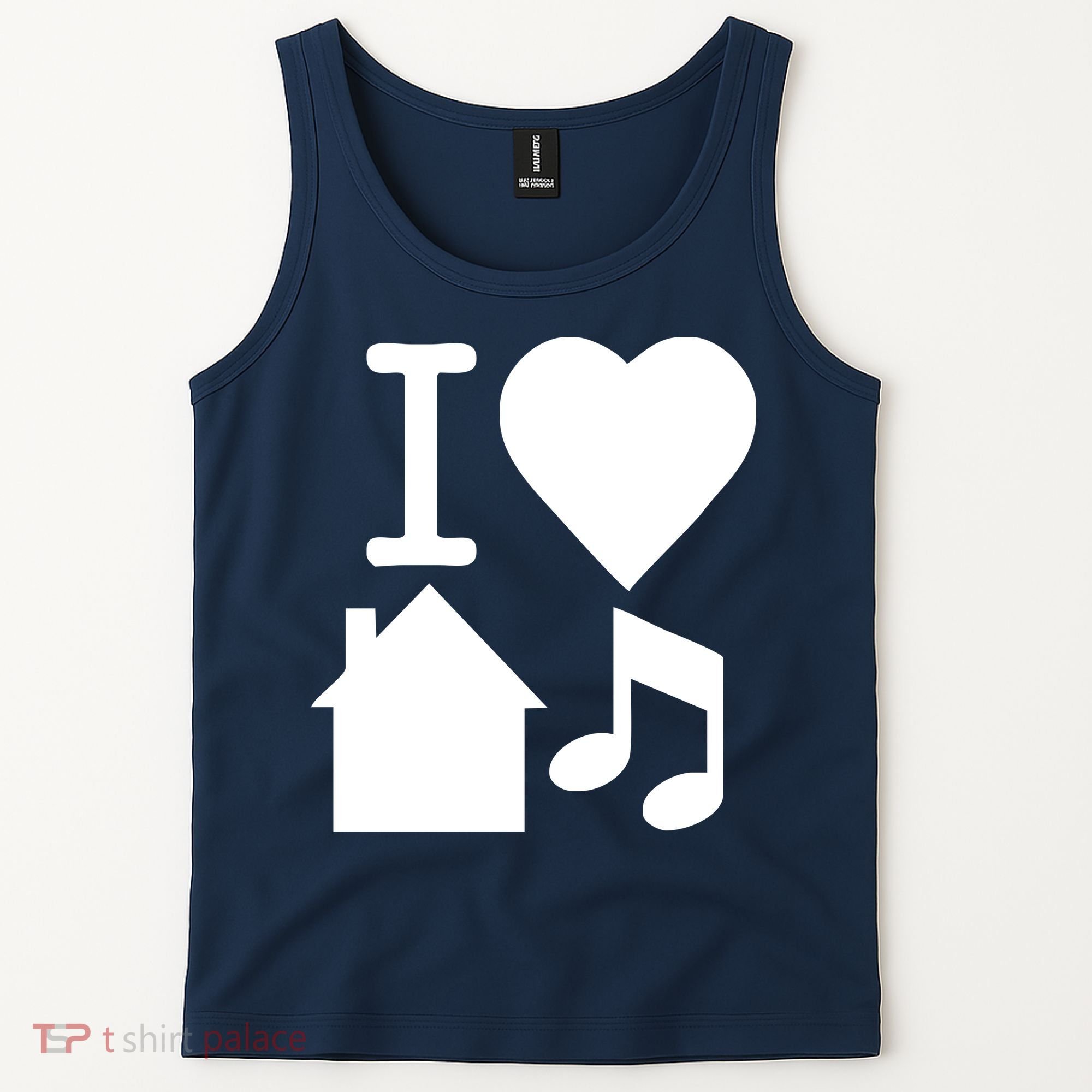 I Love House Music DJ Tank Top