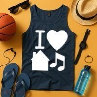 I Love House Music DJ Tank Top thumb 4