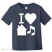 I Love House Music DJ Toddler T-Shirt thumb 0