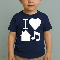 I Love House Music DJ Toddler T-Shirt thumb 2