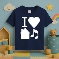 I Love House Music DJ Toddler T-Shirt thumb 3