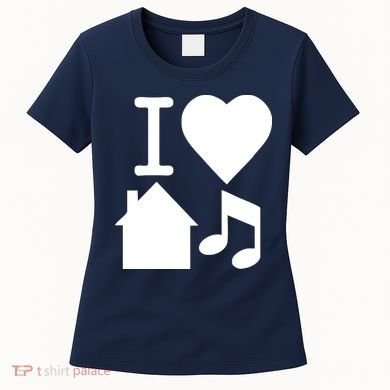 I Love House Music DJ Women's T-Shirt