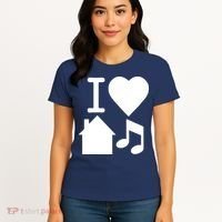 I Love House Music DJ Women's T-Shirt thumb 4