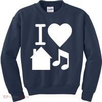 I Love House Music DJ Kids Sweatshirt thumb 0