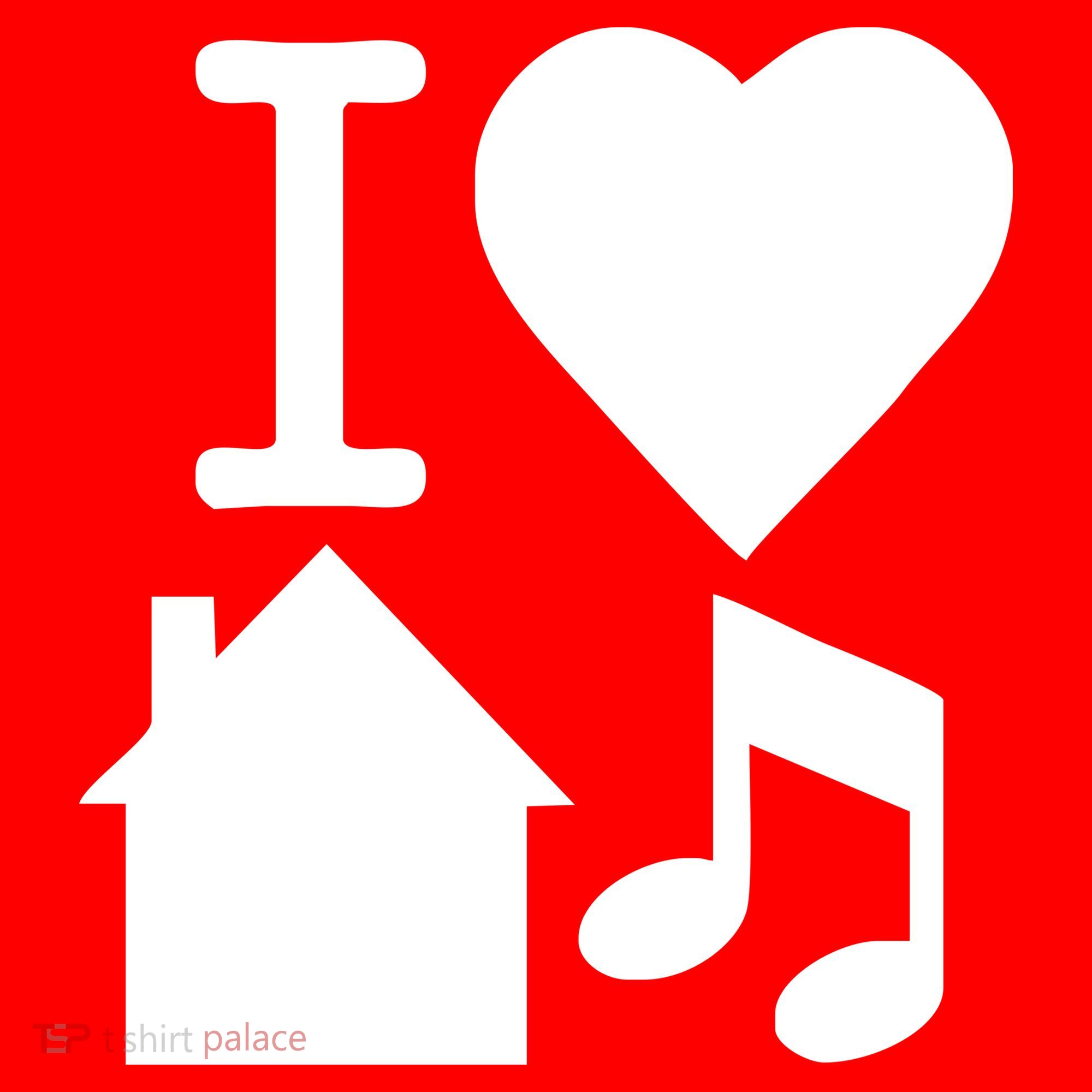 I Love House Music DJ Santa Hat