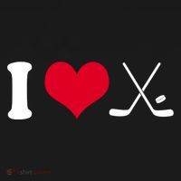 I Love Hockey, Sticks And Puck Sweatshirt thumb 3