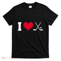 I Love Hockey, Sticks And Puck T-Shirt thumb 0