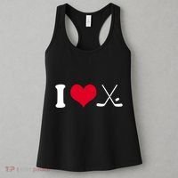I Love Hockey, Sticks And Puck Women's Tank Top thumb 3