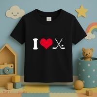 I Love Hockey, Sticks And Puck Toddler T-Shirt thumb 3