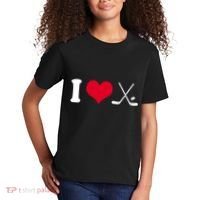I Love Hockey, Sticks And Puck Kids T-Shirt thumb 2