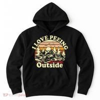 I Love Heart Peeing Outside Lover Camping Hikind Outdoors Hoodie thumb 0