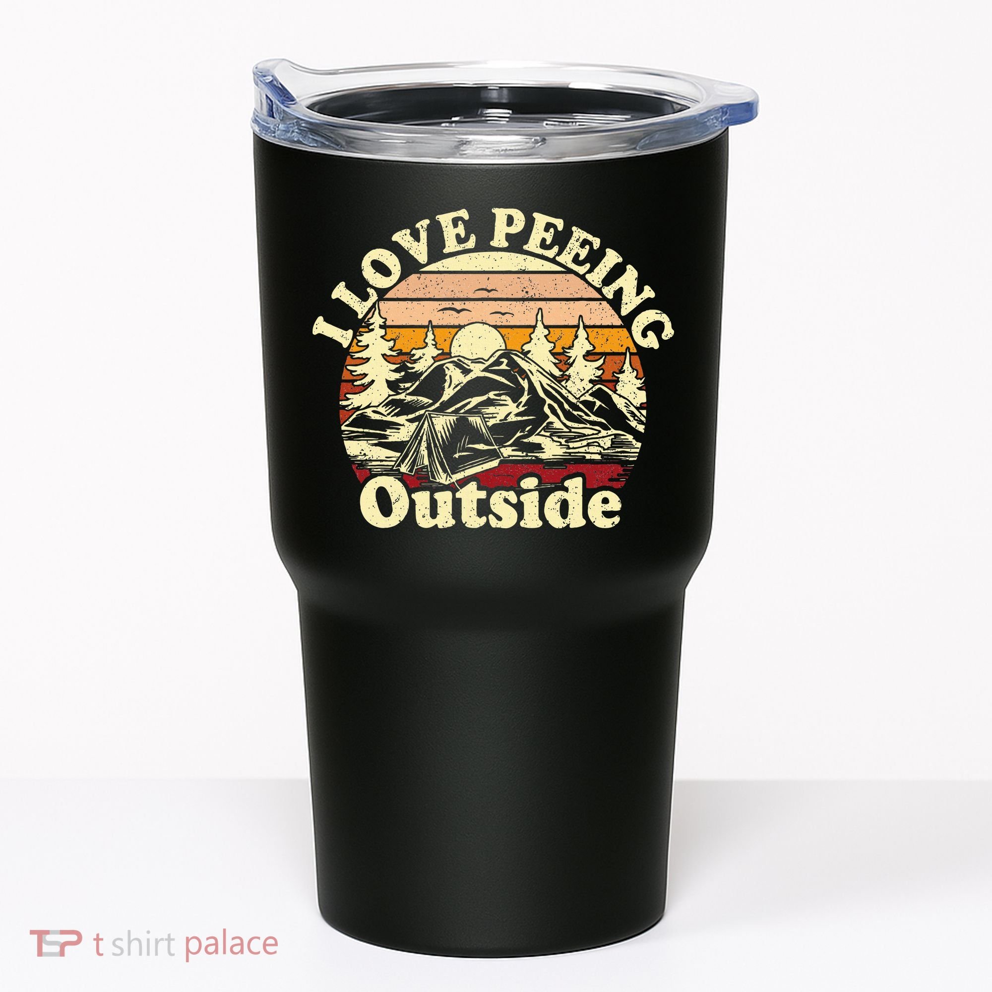 I Love Heart Peeing Outside Lover Camping Hikind Outdoors Tumbler