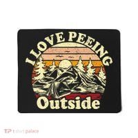I Love Heart Peeing Outside Lover Camping Hikind Outdoors Mousepad thumb 0