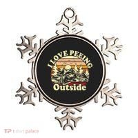I Love Heart Peeing Outside Lover Camping Hikind Outdoors Ornament thumb 0