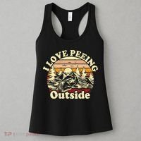 I Love Heart Peeing Outside Lover Camping Hikind Outdoors Women's Tank Top thumb 3