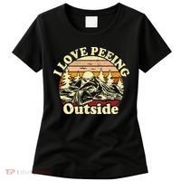 I Love Heart Peeing Outside Lover Camping Hikind Outdoors Women's T-Shirt thumb 0