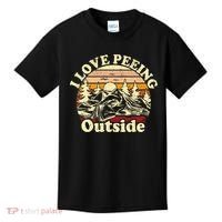I Love Heart Peeing Outside Lover Camping Hikind Outdoors Kids T-Shirt thumb 0