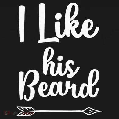 I Like His Beard Funny Compliment Matching Couples Sweatshirt Cinch Pack Bag