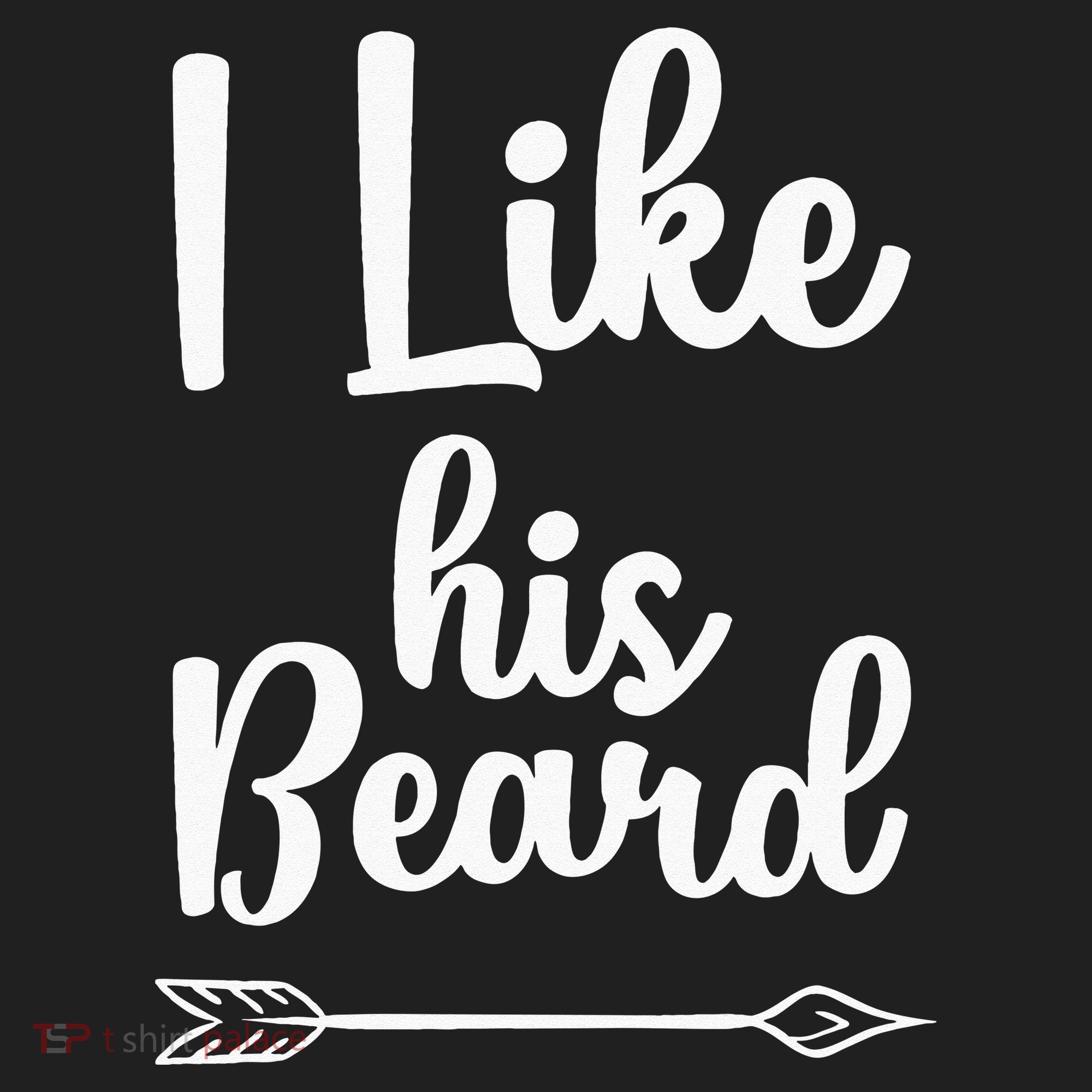 I Like His Beard Funny Compliment Matching Couples Beanie