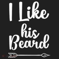 I Like His Beard Funny Compliment Matching Couples Hat thumb 2