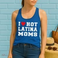 I Love Hot Moms Gift I Love Hot Latina Moms Gift Women's Tank Top thumb 2
