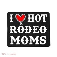 I Love Hot Rodeo Moms Funny Saying Cowboy Western Rodeo Mousepad thumb 0