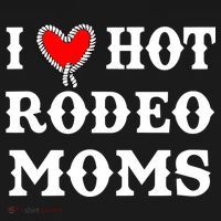 I Love Hot Rodeo Moms Funny Saying Cowboy Western Rodeo Women's T-Shirt thumb 6