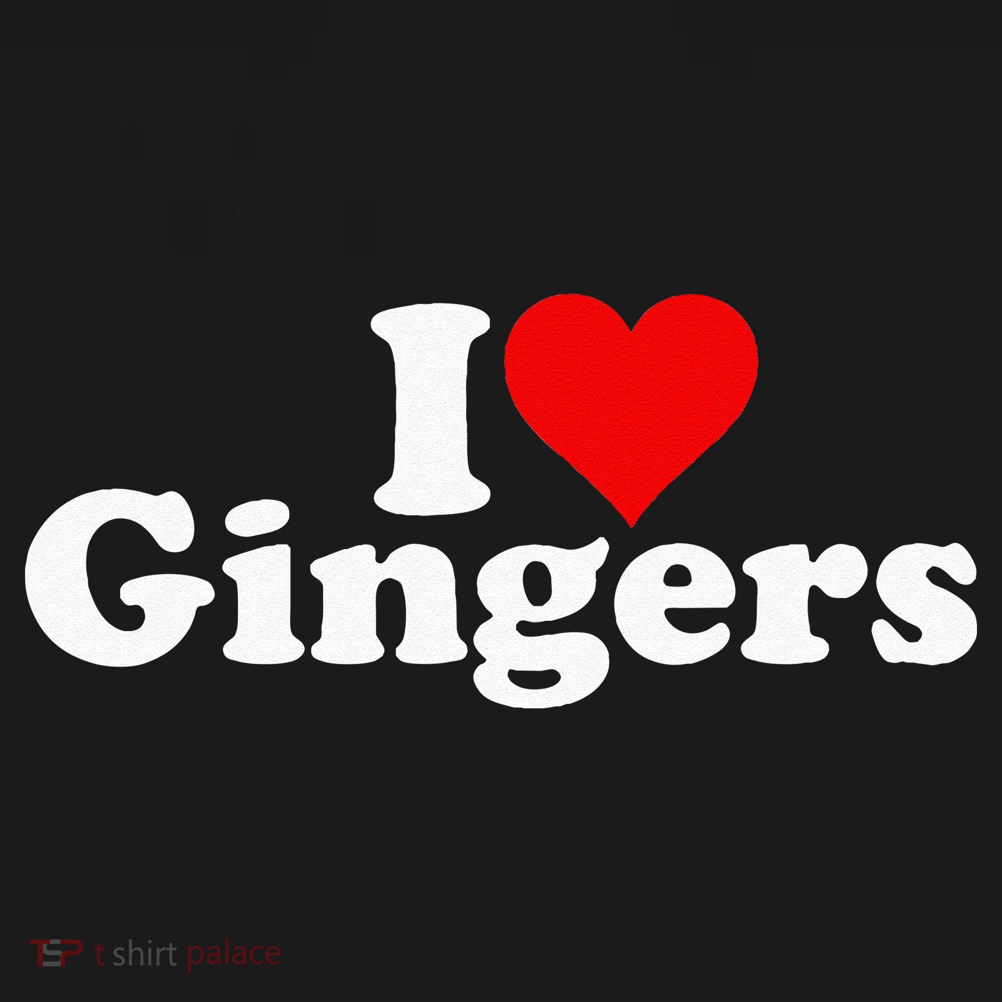 I LOVE HEART GINGERS REDHEADS RED HAIR Women's Hoodie