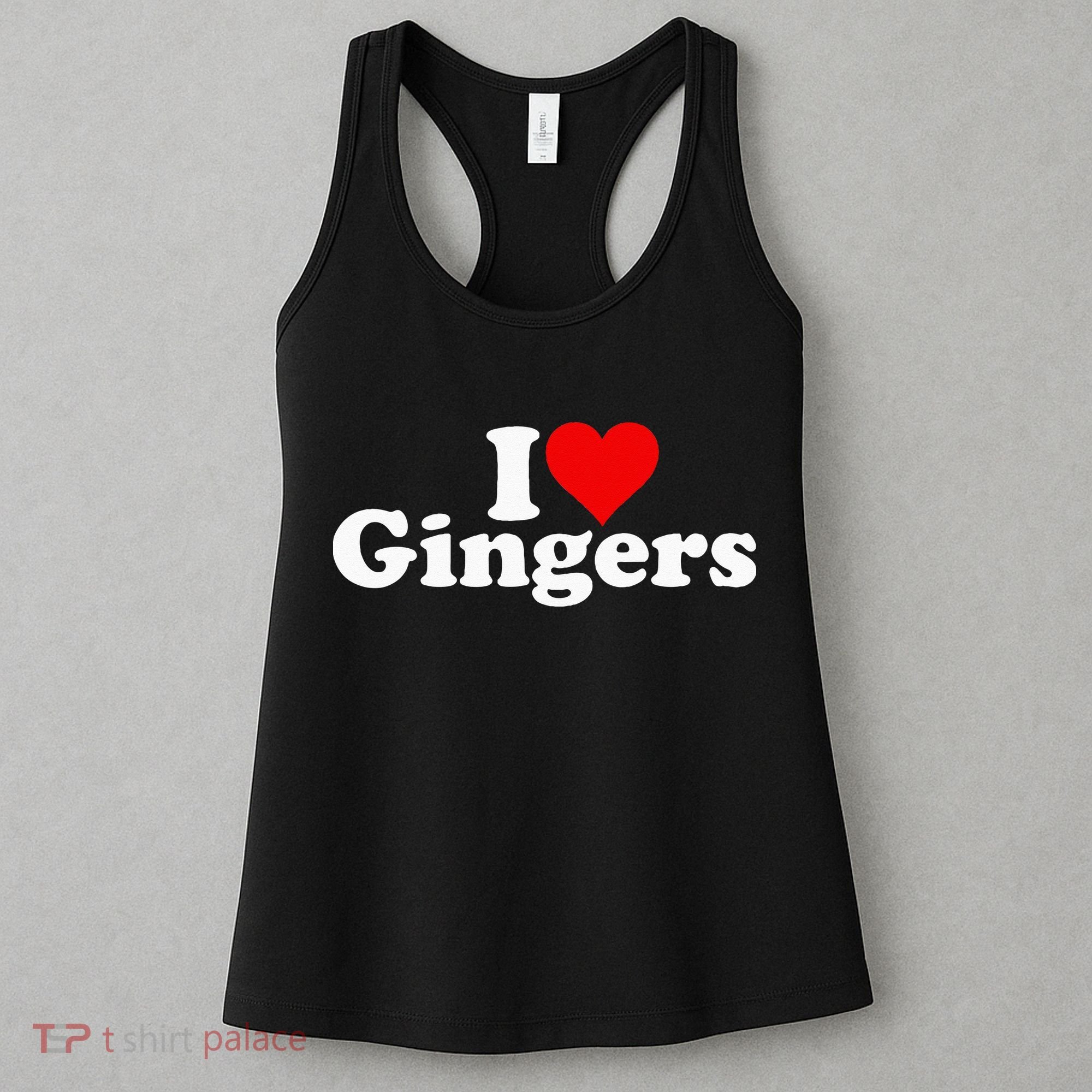I LOVE HEART GINGERS REDHEADS RED HAIR Women's Tank Top