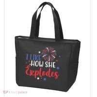 I Like How She Explodes 4th Of July Funny Tote Bag thumb 3