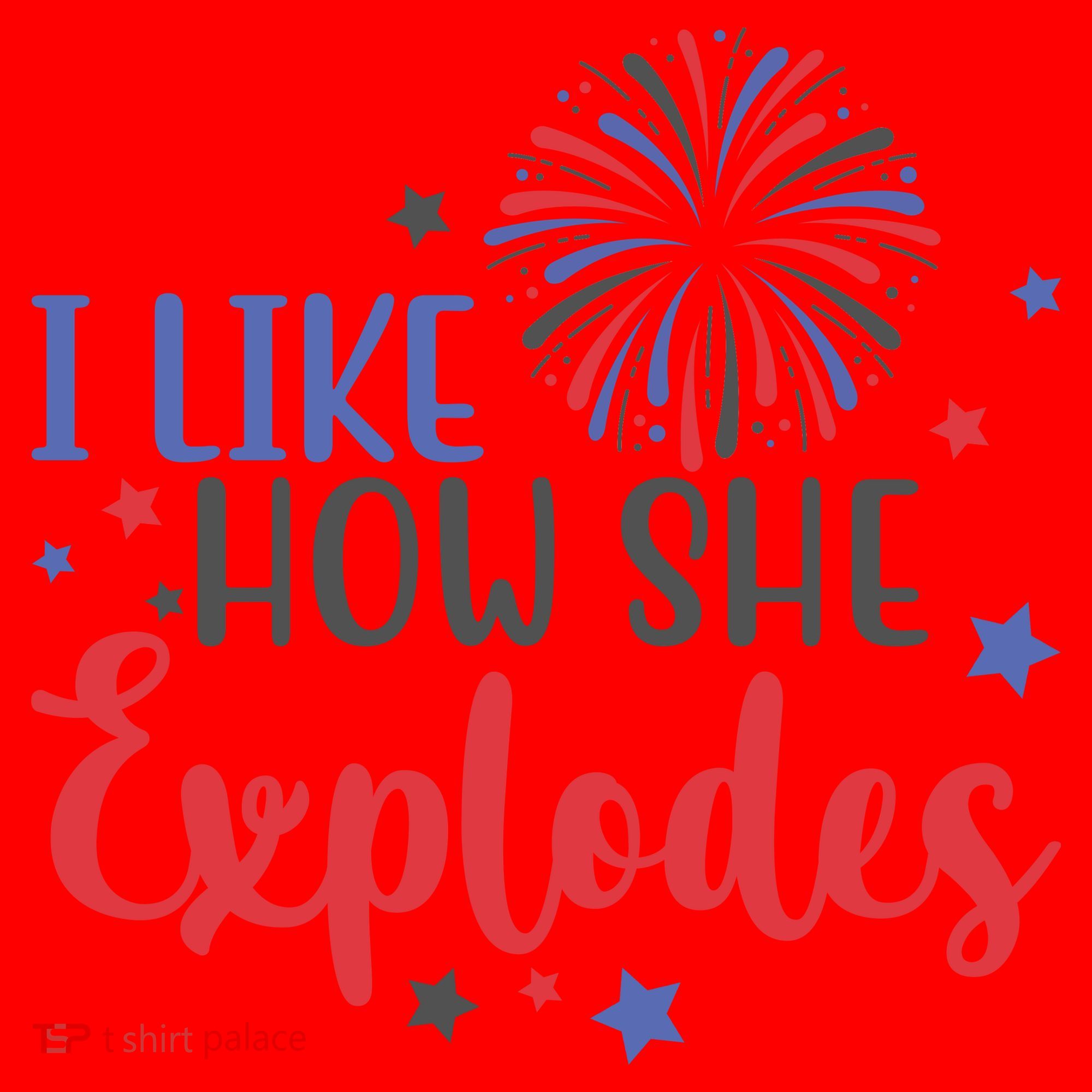 I Like How She Explodes 4th Of July Funny Santa Hat