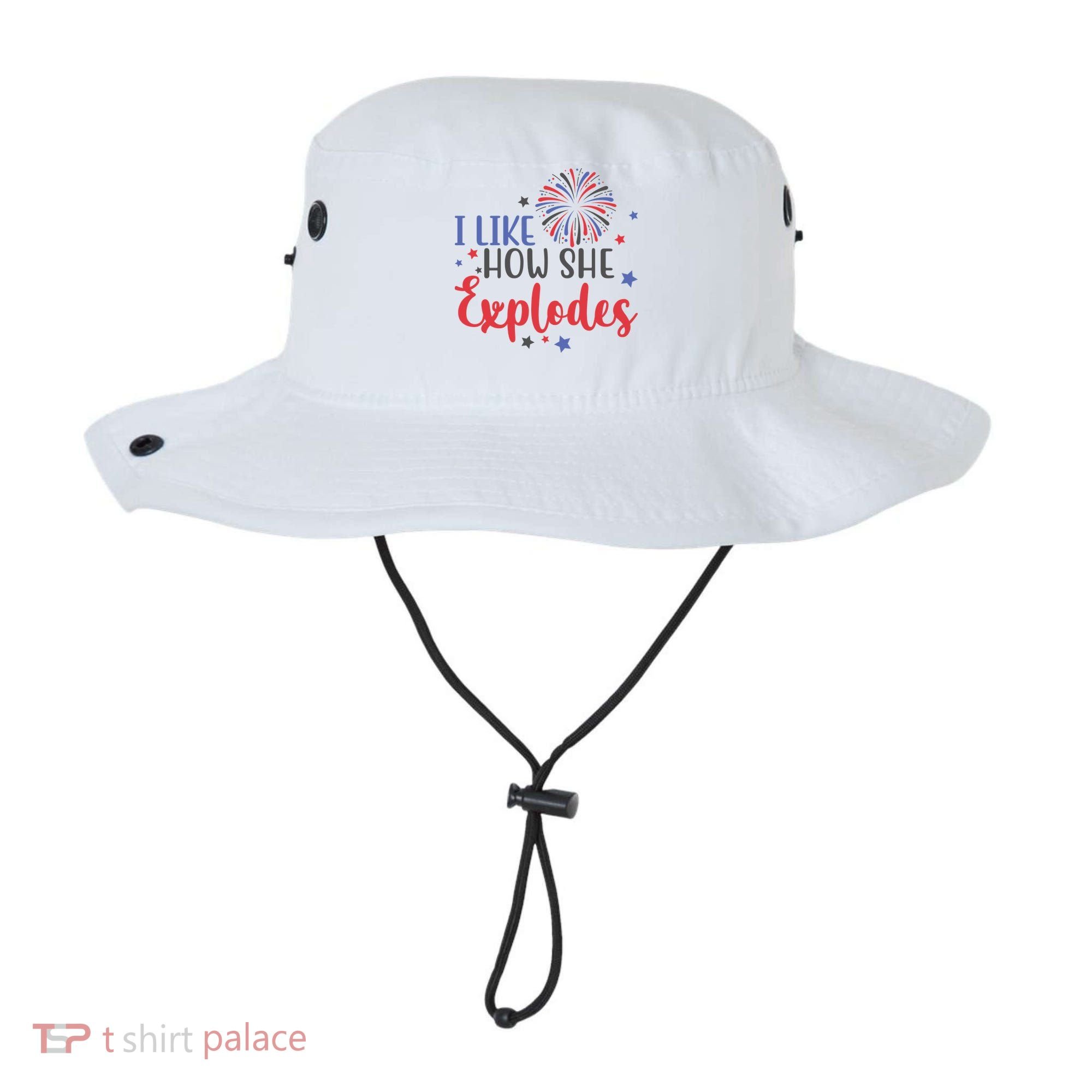 I Like How She Explodes 4th Of July Funny Bucket Hat
