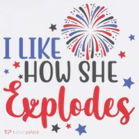 I Like How She Explodes 4th Of July Funny Beanie thumb 2