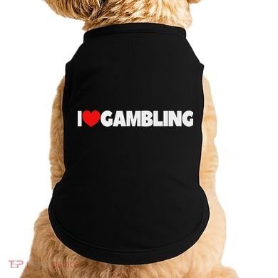 I Love (heart) Gambling Doggie Tank