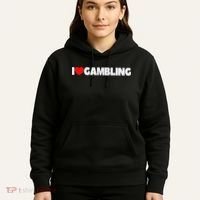 I Love (heart) Gambling Hoodie thumb 5