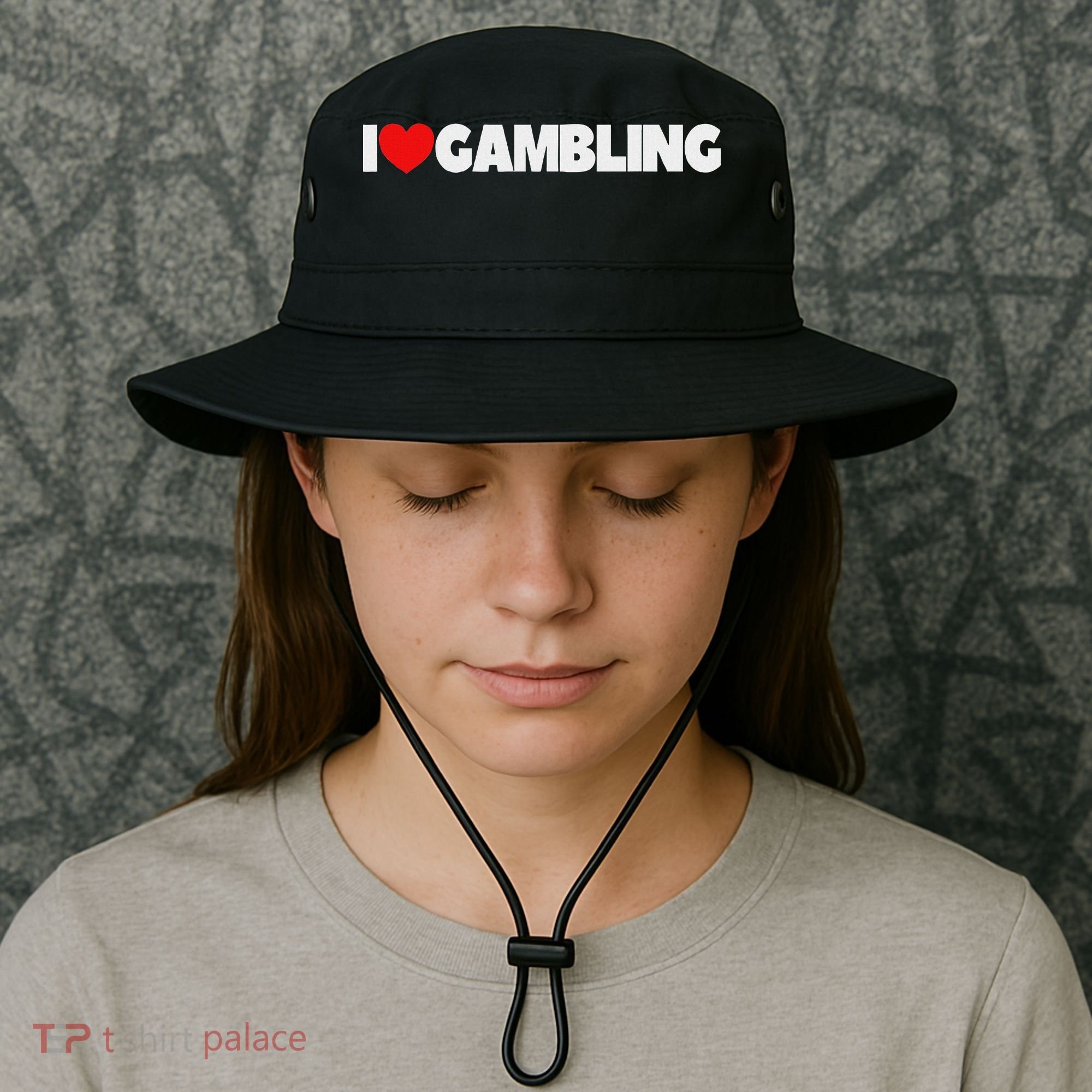 I Love (heart) Gambling Bucket Hat