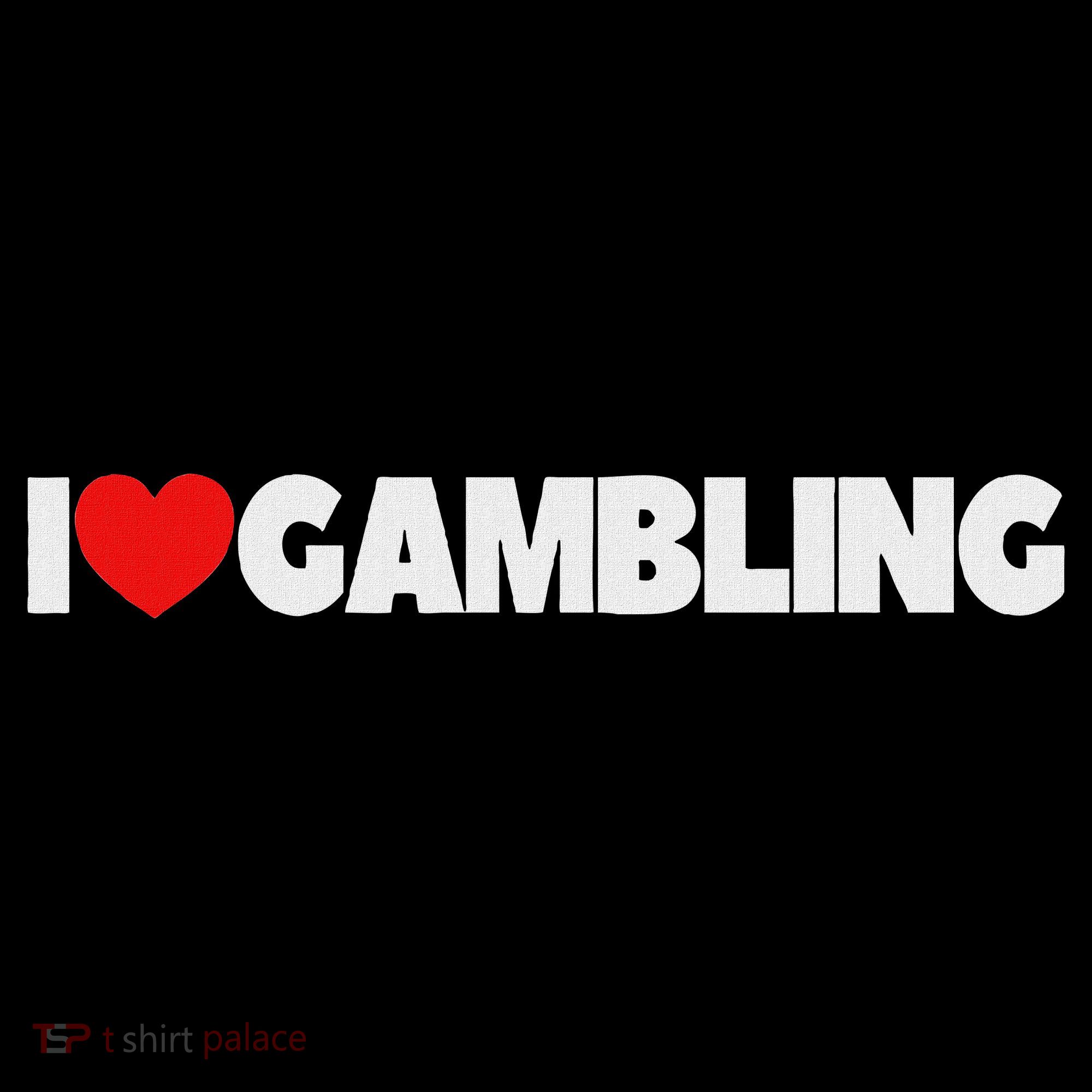 I Love (heart) Gambling Women's Hoodie