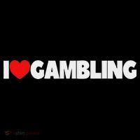 I Love (heart) Gambling Mousepad thumb 1