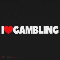 I Love (heart) Gambling Ornament thumb 1