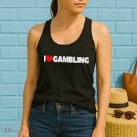 I Love (heart) Gambling Women's Tank Top thumb 2