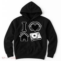I Love House Music Hoodie thumb 0